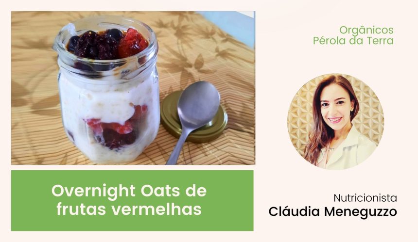 Overnight Oats de frutas vermelhas